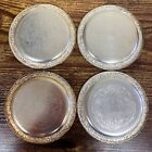Vtg Estate A B Segerstrom   Svensson Sweden Silver Plate 3     Coaster Set  81 