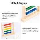 Wooden Abacus Educational Counting Frames Toy 50 Beads Math Tool Montessori