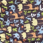 Infantino 2-in-1 Compact Travel Shopping Cart highchair Cover Brown animals zoo