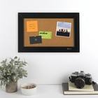 Quartet Cork Bulletin Board  Framed Corkboard  11    X 17     11  X 17   Brown 