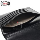 Slim Leather Passport Wallet Cover    Multi-card   Boarding   pass Holder  Rfid   safe