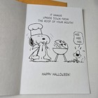Halloween Card Dracula Snoopy With Chef Woodstock Bat And Peanut Butter Burger