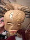Vintage Mexican Folk Art Carved Wood Pascola Yaqui Tribal Ethnic Mask Carving