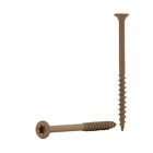 Deck Screws Jar  8 X 2 1 2  250 Count Brown Alloy Steel Tools Round Wood Project