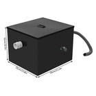 Commercial Grease Interceptor Grease Trap 20 Lbs 2 2 Gpm Carbon Steel W  Filter
