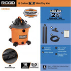 New Ridgid 16 Gal  5-peak Hp Nxt Wet dry Shop Vacuum With Filter Locking Hose