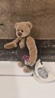 Ganz Cottage Collectibles Theo Teddy Bear In Overalls Miniature Nos With Tag