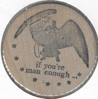 D c  Eagle  908 7th St  Nw  Washington Dc  Token coin  Wooden Nickel