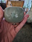 Vintage Korean Crackled Celadon Sake Tea Set Artist Signed Set Of 5