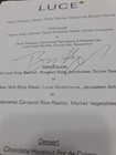Bryan Hymel American Opera Tenor Signed New Orleans Opera Club Dinner Menu