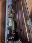 Cecilio Electric Violin 4-string Black Polished W  Case Bow Rosin Right-hand