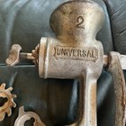 Vintage Meat Grinder Food Chopper Cast Iron Universal No 2 Made In Usa Antique