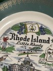 Vintage Rhode Island Little Rhody Souvenir Plate State Capitol Newport