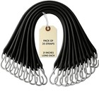 21 Inch Rubber Bungee Cords 25 Pack Heavy Duty Tie Down Straps Stainless Steel