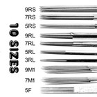 100pcs Mixed Assorted Tattoo Needles 10 Sizes-3 5 7 9rl 5 7 9rs 5 7 9m1
