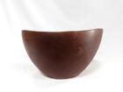 Large Mid Century Modern Walnut Turned Wood Bowl 15  Wide