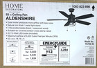 Home Decorators Aldenshire 52 In  Led Indoor outdoor Natural Iron Ceiling Fan