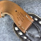 Western Working Chaps By Kings Saddlery  Sheridan Wy  Brown   White With Fringe