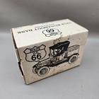 Vintage Diecast Car Coin Bank Route 66 New Mexico Ertl Ford Style Nos With Box