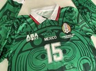 Aba Sport Mexico 1998 Luis Hernandez  15 Jersey Medium Retro Home Long Sleeve M