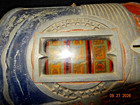 Antique Daval Penny Pack Three Reel Trade Stimulator Gumball Machine
