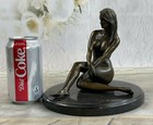 Bronze Sculpture Signed Original Hot Cast Nude Girl By Claude Statue Figurine Nr