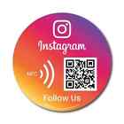 Social Business Media Sign Nfc Tap Follow Us Qr Code Sign Ins Google Review Card