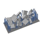 Outland Models Railway Scenery Market store Interior Accessories Set Ho Scale