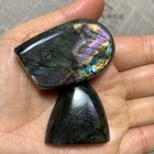 73g  Natural Purple Labradorite Quartz Crystal Stone Specimen Healing