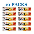 10 Pack Dirol Watermelon Melon Sugar Free Fruity Chewing Gum  100 Pcs Total 