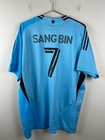 Men s Minnesota United Fc Jeong Sang-bin Adidas Blue 2025 Jersey Authentic 2xl