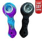 2pcs  blue black  Silicone Pipe 4 3   W  Glass Bowl   Clean Tool-honeycomb Bee