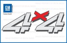 Set Of 2  1999  --  2006 Chevy Silverado 4x4 Decals - F - Bed Side 1500 2500 Hd