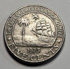 1975 Liberia 5 Five Cents - Copper Nickel Coin - Liberian - World Coin
