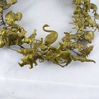 Vintage Petite Choses Brass All Holiday Animal Wreath 15  Germany 75  Pieces