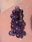 Vintage 1960s Large Purple Lucite Grape Cluster  Mcm Driftwood 