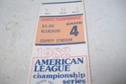 1982  Alcs Bleacher Ticket Stub Brewers Angels In Milwaukee Game 4  Brewer Win