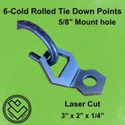 Steel Tie Down Anchors-6 Pack  5 8  Hole  Trailer  Cargo  Weldable Or Bolt Down