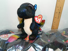 Nwt Ty Beanie Boo Boos Anora The Black Dragon Reg 6  Sz Glitter Rainbow Sparkle