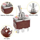 3x Heavy Duty Dpdt On off on Toggle Switch 20a 125v 15a 250v Screw Terminals