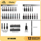 55pcs Magnetic Nut Driver Metric   Sae Magnetic Impact Drill Driver Bit Deep Set