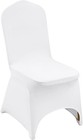 100 Pcs White Stretch Spandex Chair Covers For Weddings   Events - Elegant Sl   