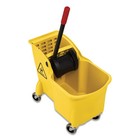 Rubbermaid   Tandem 31qt Bucket wringer Combo  Yellow Cs-rcp738000yel