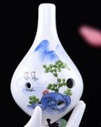 Professional 6 Hole Ocarina Ceramic  Alto C   Flute  Instrument  