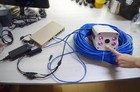 1pc Poe Splitter Power Over Ethernet 48v To 12v 2a Compliant With Ieee802 3at