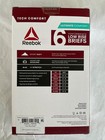 Reebok 6 Pack Performance Low Rise Briefs Contour Pouch Comfort New Men Black