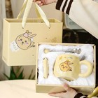 Milk Tea Coffee Mug Set  Chiikawa Usagi Ceramic Cup Gift Box Birthday Present