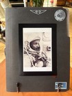 John Glenn Autograph Mercury 7 Signed Postcard Nasa Photos Stamps Display Set