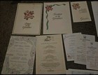 Vintage Restaurant Menu Lot