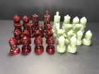 Vintage Resin Medieval Crusader Themed Chess Pieces-replacement-29 Pieces
